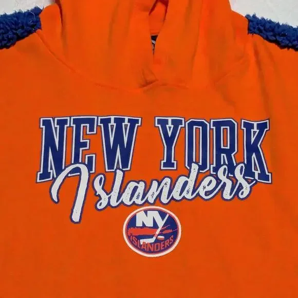 Orange & Blue NHL Newyork Islanders Kids Hoodie Size XL - Picture 2 of 6